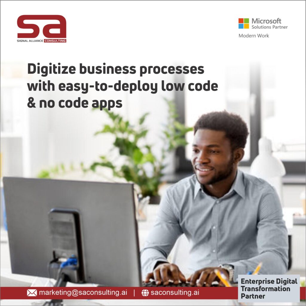 Digitize business processes with Low Code or No code apps